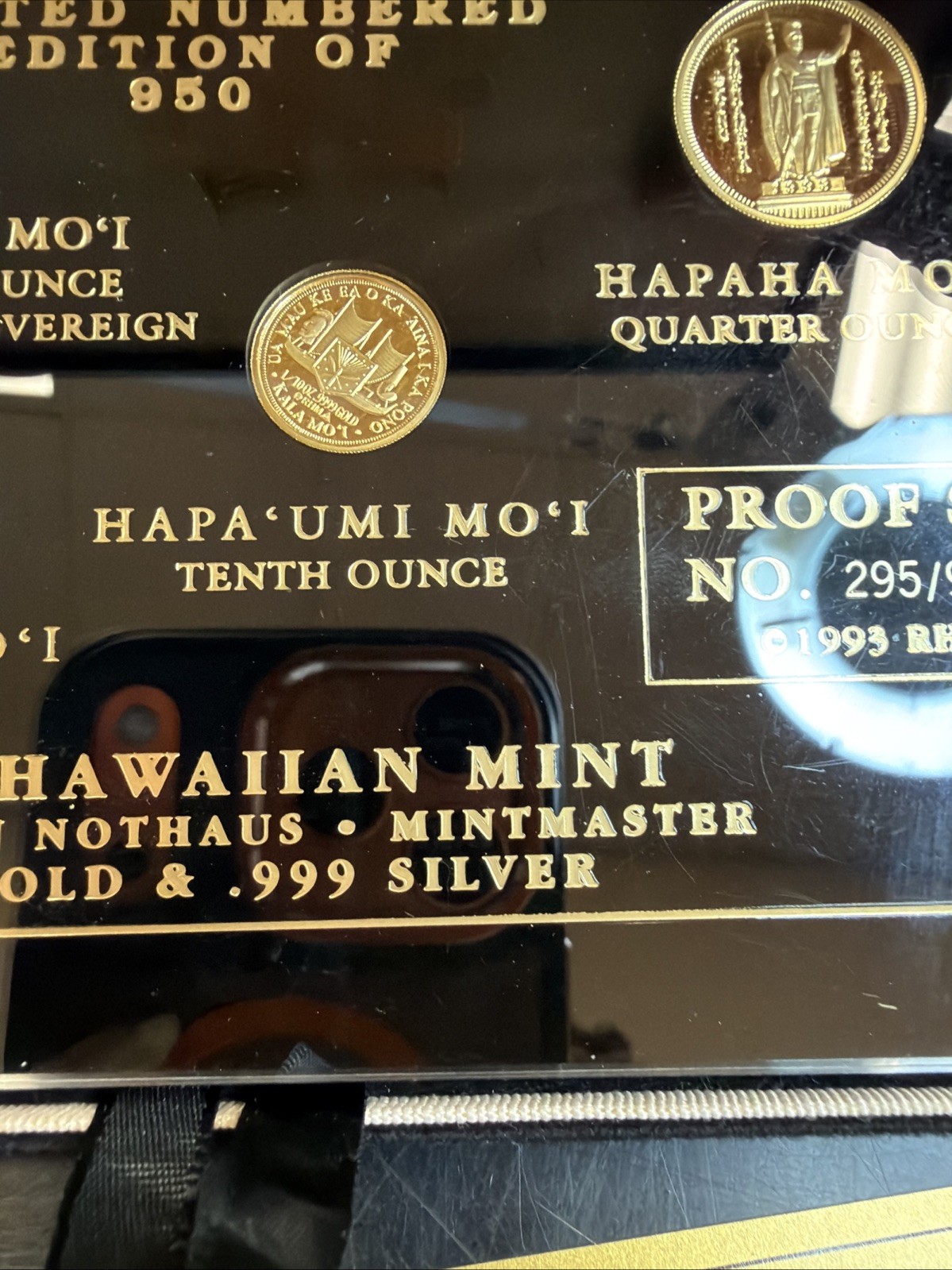 1993 4-Piece Royal Hawaiian Gold & Silver Proof Set