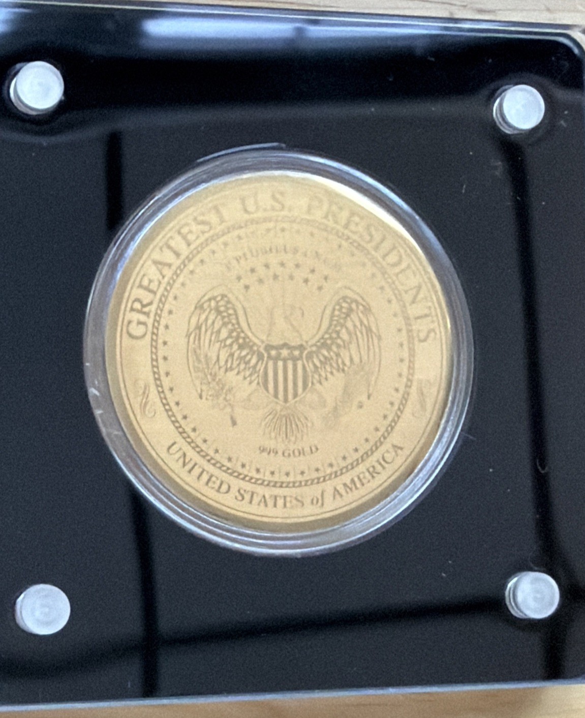 2022 American Mint George Washington Greatest Presidents 99.99% Gold 1/200oz COA