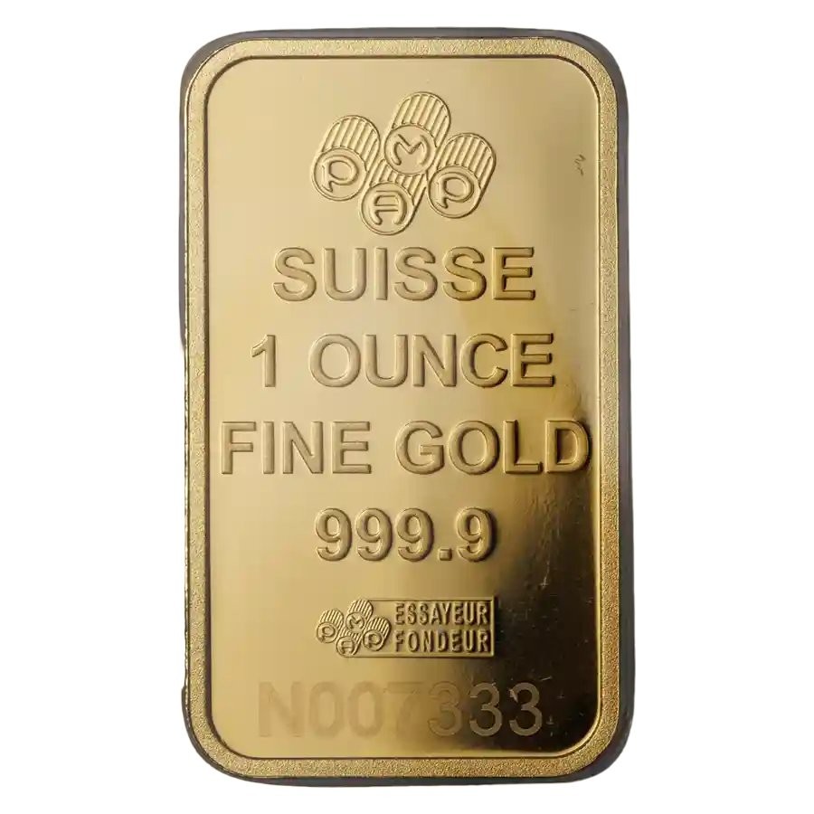 1 oz Gold PAMP Suisse Lady Fortuna Veriscan® Bar with Assay