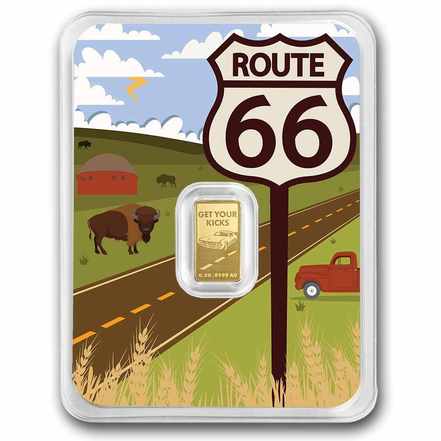 1/2 gram Gold Bar – Route 66 (Oklahoma TEP)