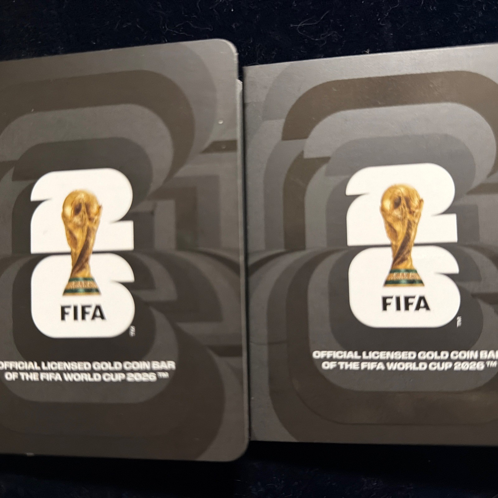 2 X’s FIFI World Cup 2026 Certified 999.9 Fine 1/200 Oz Gold Bar “LIMITED”