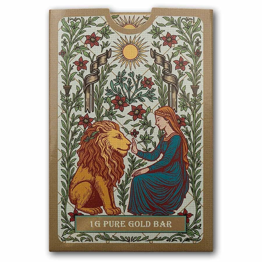 1 gram Gold Bar – PAMP Suisse Una & The Lion (In Assay w/ Sleeve) IN STOCK
