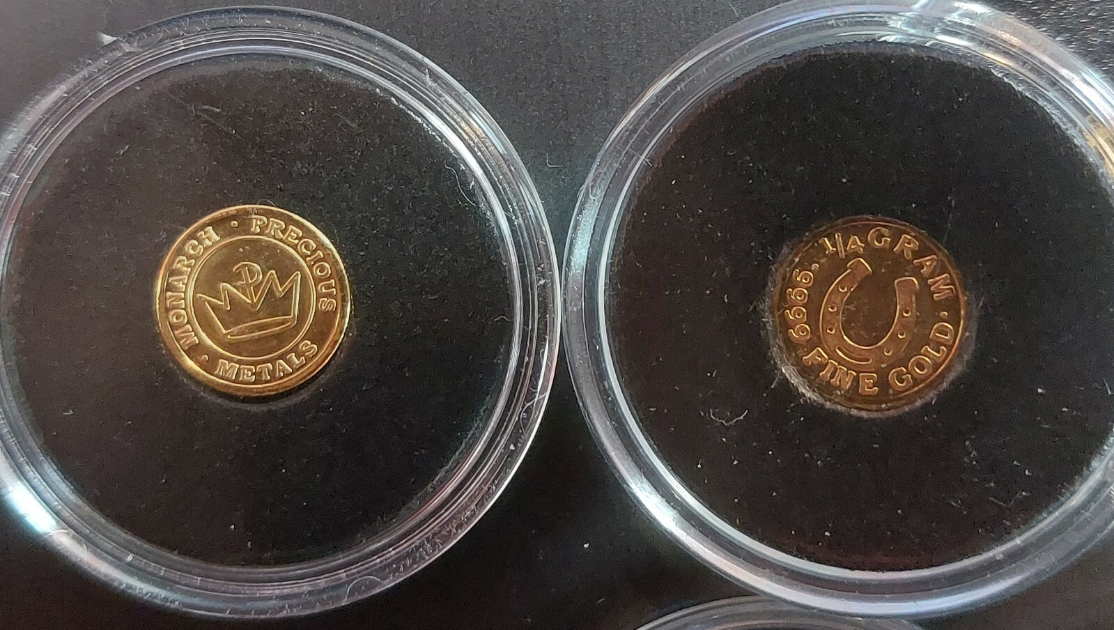 1/4 Gram 9999 Fine Gold Bullion Round MONARCH Precious Metals w/Capsule FREESHIP