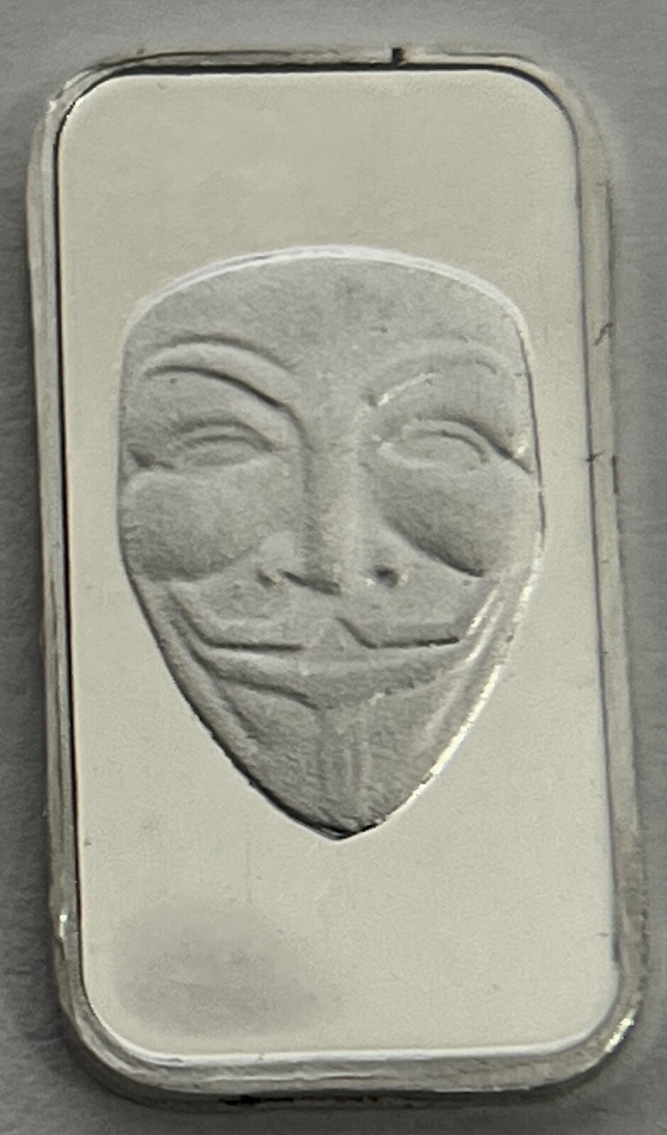Element Card & 1g Mask Design .999 Fine Silver Bar Holds Bullion Bars Wallet