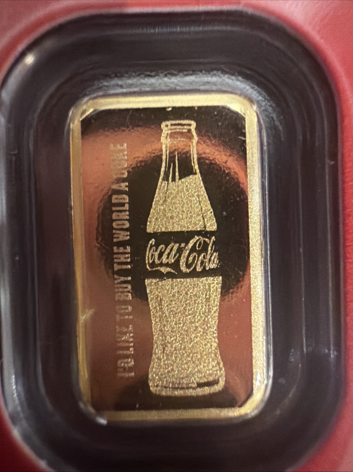 Coca-Cola Collectible Fine Gold Bar 0.5g/1.2g .9999 Sealed