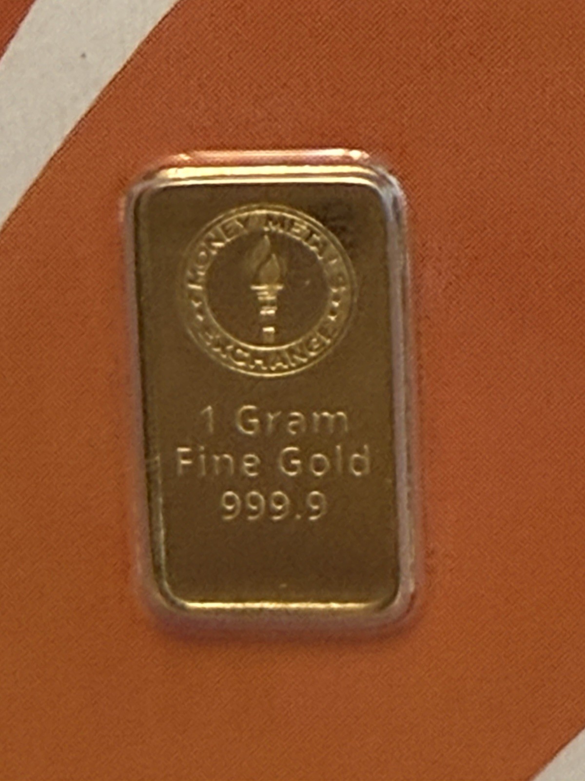 Money Metals Certified 1g .9999 Gold Bar