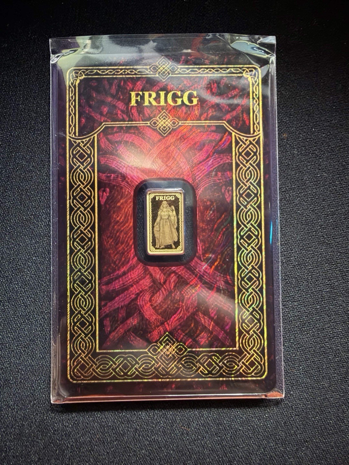 2026 Germania Mint Frigg 1/100oz Proof 9999 Gold Bar in Assay Mintage 5000