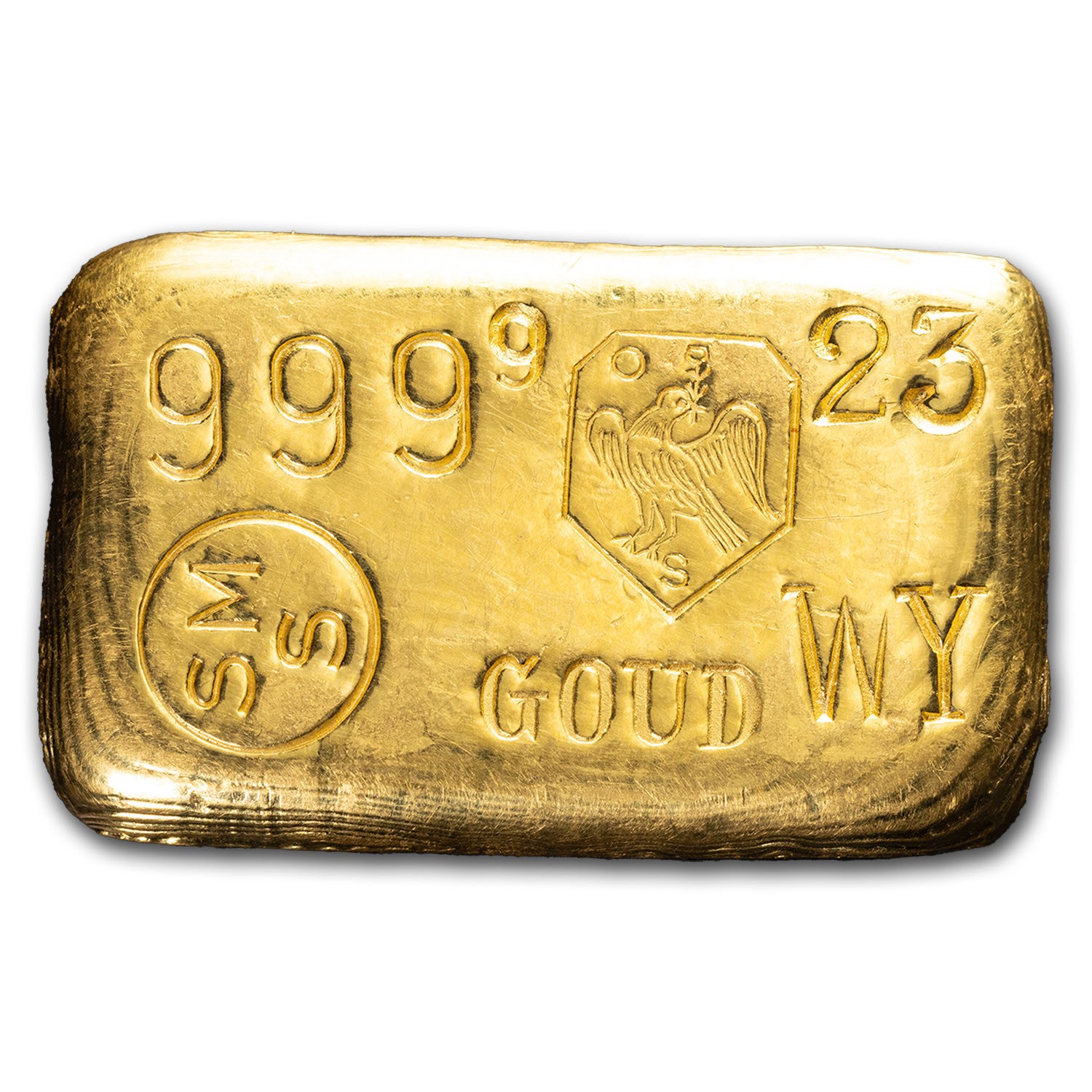 100 gram Gold Bar – Schöne Edelmetaal (Vintage, Poured)