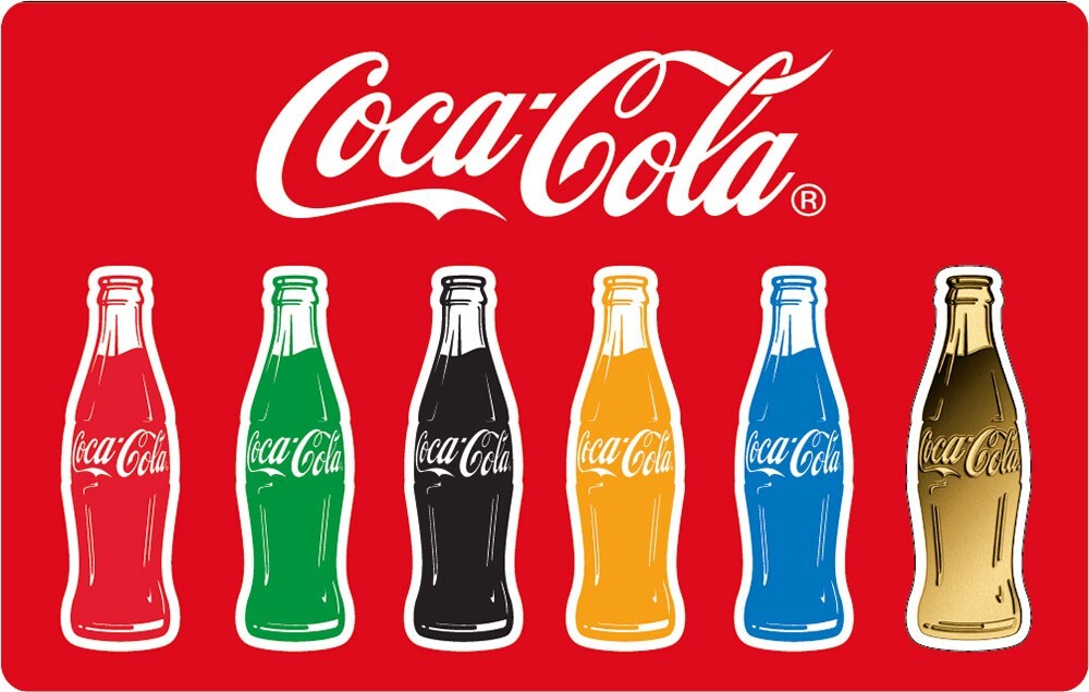 COCA COLA Bottle Shape 1/1000 Oz Gold 999 Coin card 3000 Francs Chad 2023