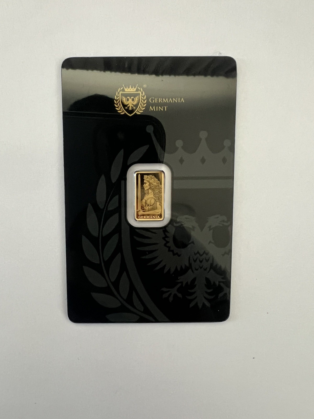 Germania Mint 1/200 oz .9999 Fine Gold Bar Limited Edition Collectible Card