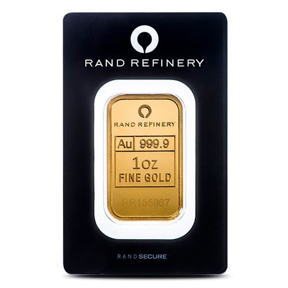 1 oz Rand Refinery Gold Bar (New w/ Black Assay)