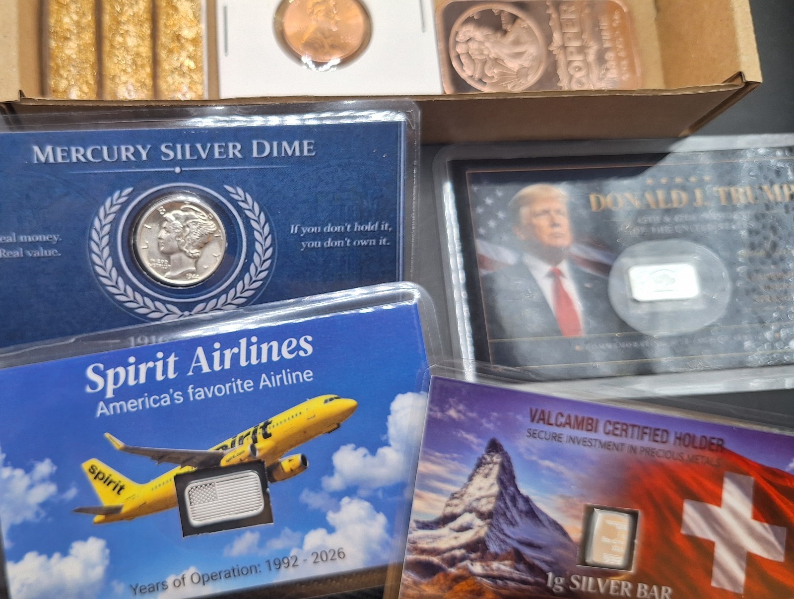 DELUXE ESTATE SALE LOT Goldbacks Silver Bars Copper Gold Flakes US Coins