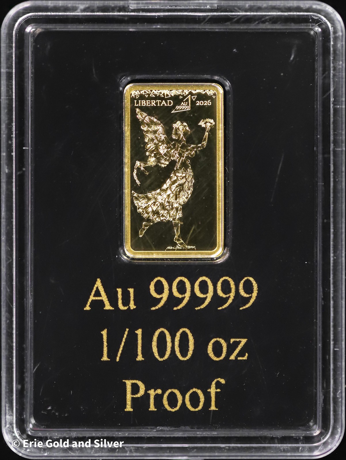 Solomon Islands Libertad Proof 1/100th oz Gold Bar