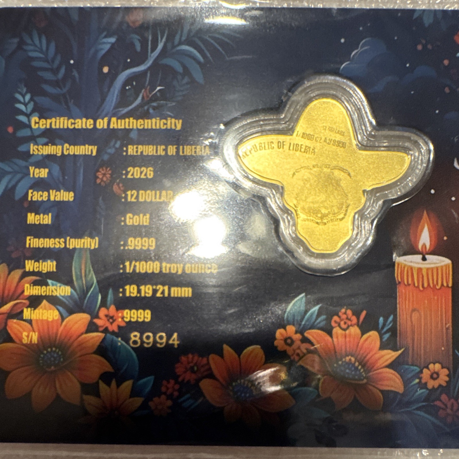 24k Gold .9999 Fine Lot Of 4