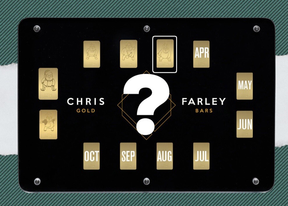 The CHIVE | MARCH GOLDEN FARLEY GAME PIECE | 1/100th Oz Gold Bar | SOLD OUT