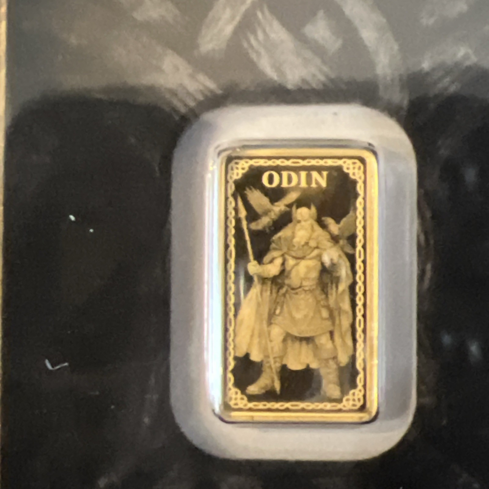 Odin and Frigg 1/100 oz Gold Bars Germania Mint Proof 999.9 Bars Ltd 5000