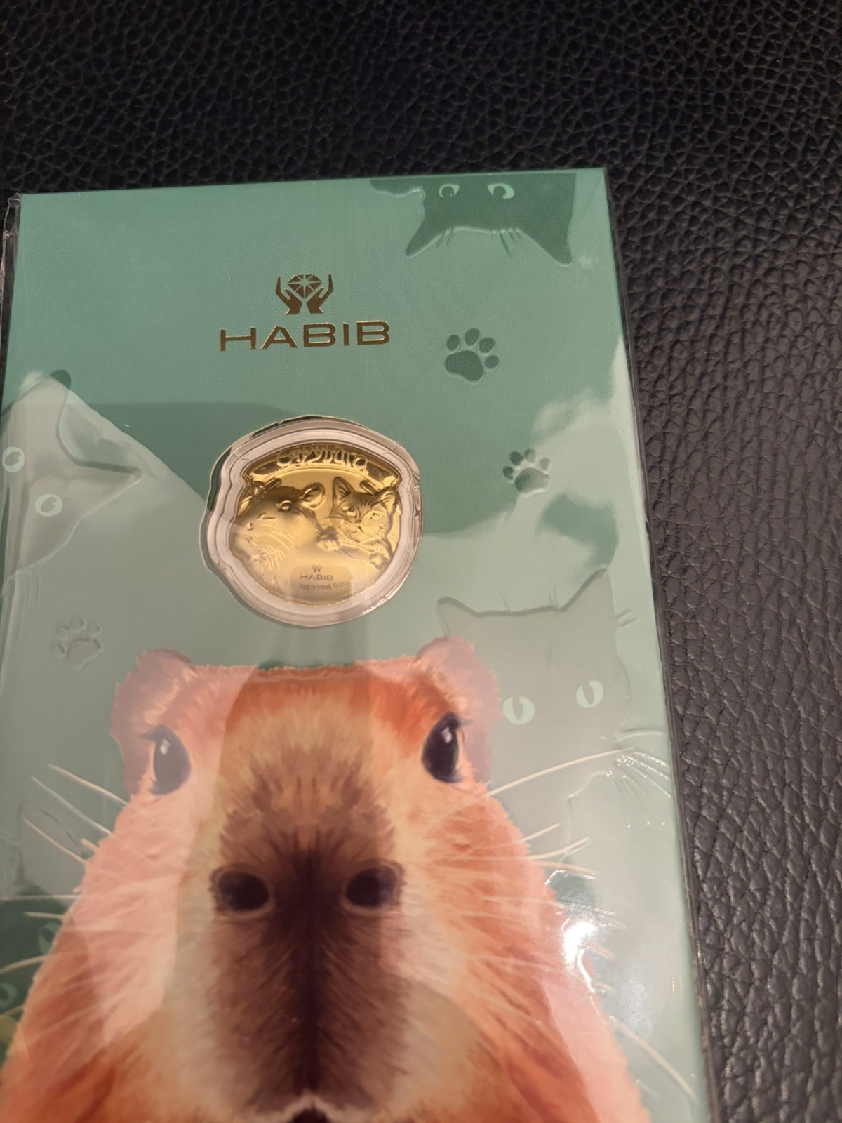 Capybara design Pure gold 0.2g 999.9