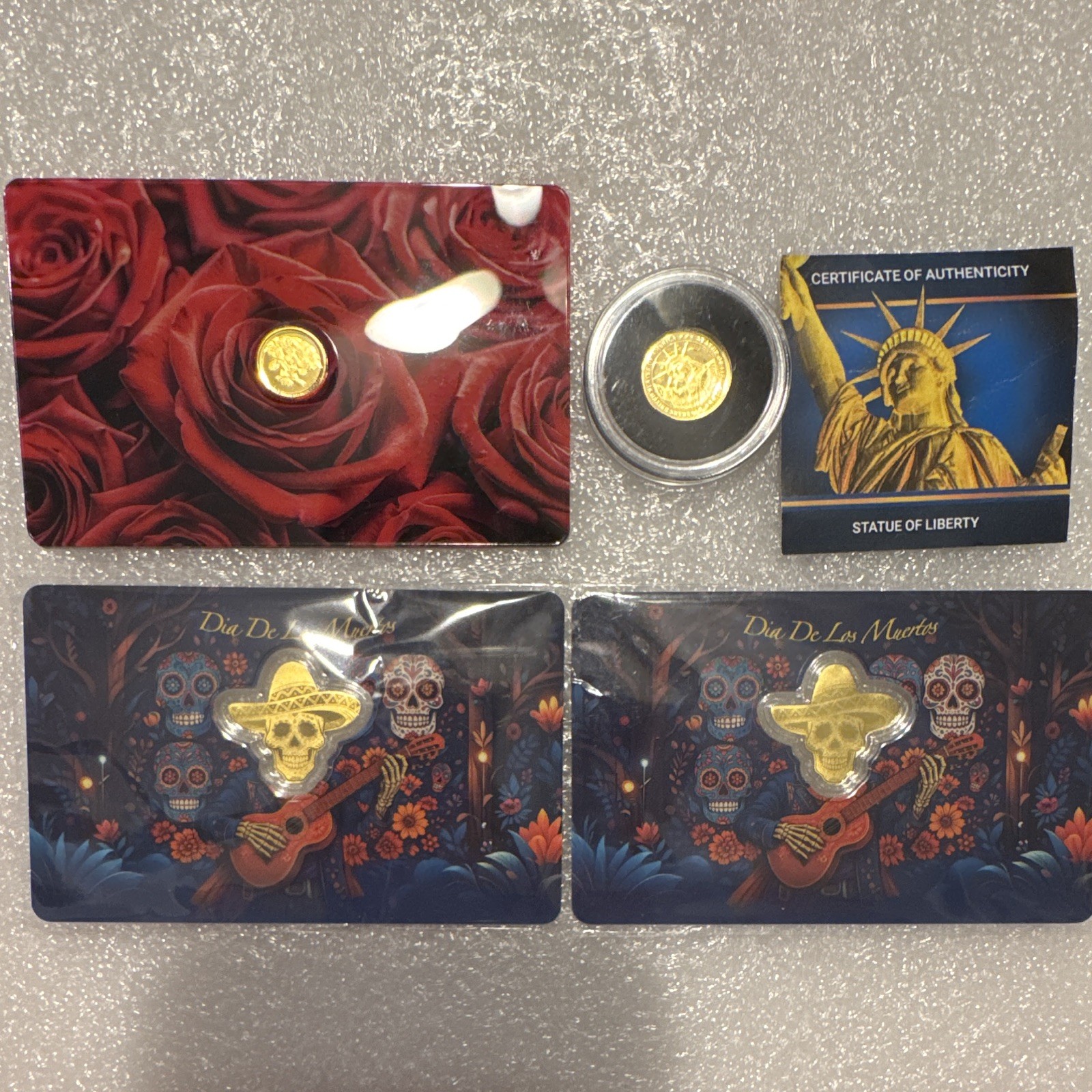 24k Gold .9999 Fine Lot Of 4