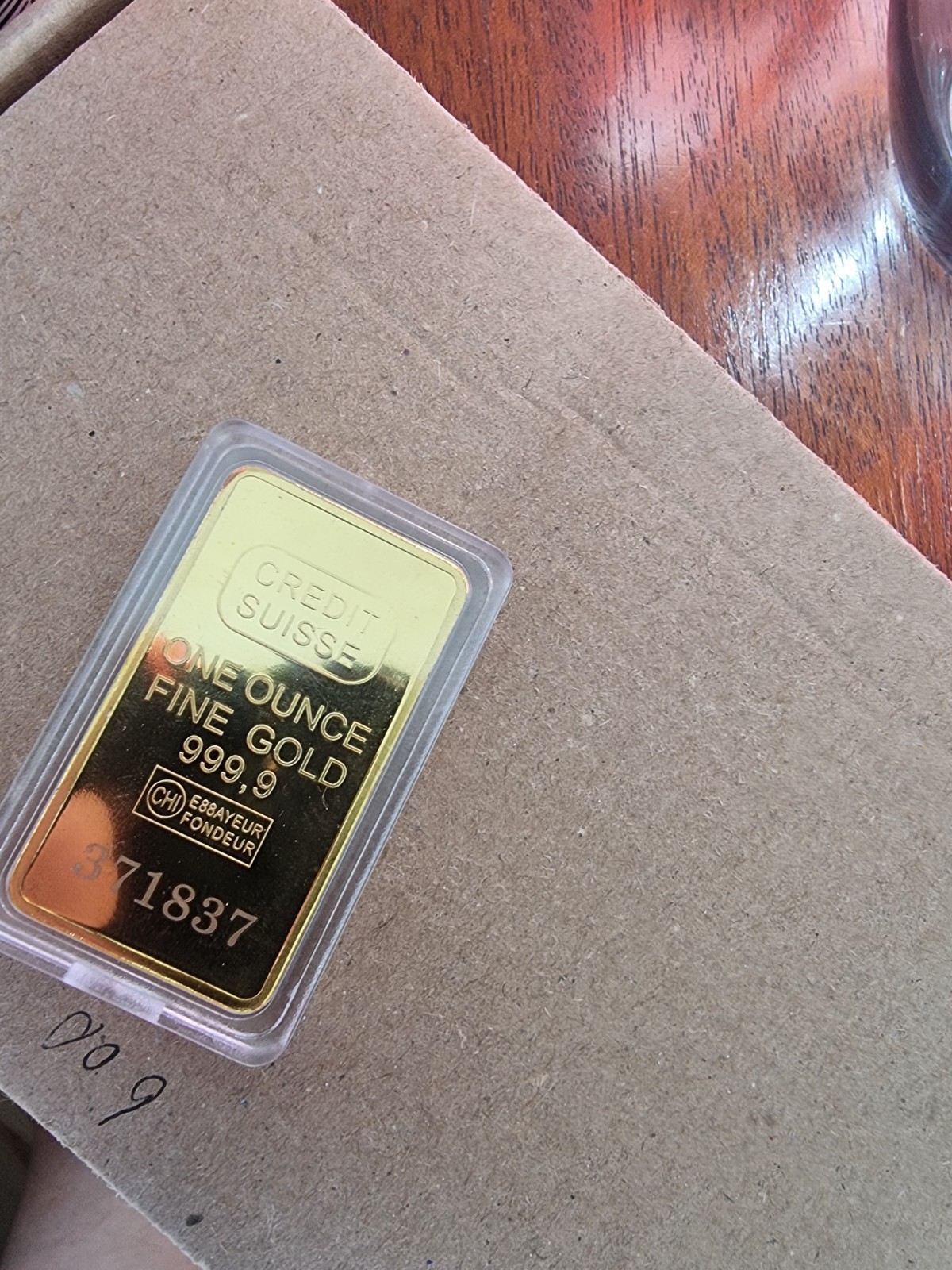 Credit Suisse 1 ounce 999,9