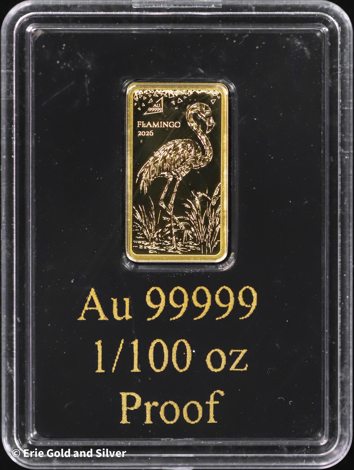 Solomon Islands Flamingo Proof 1/100th oz Gold Bar