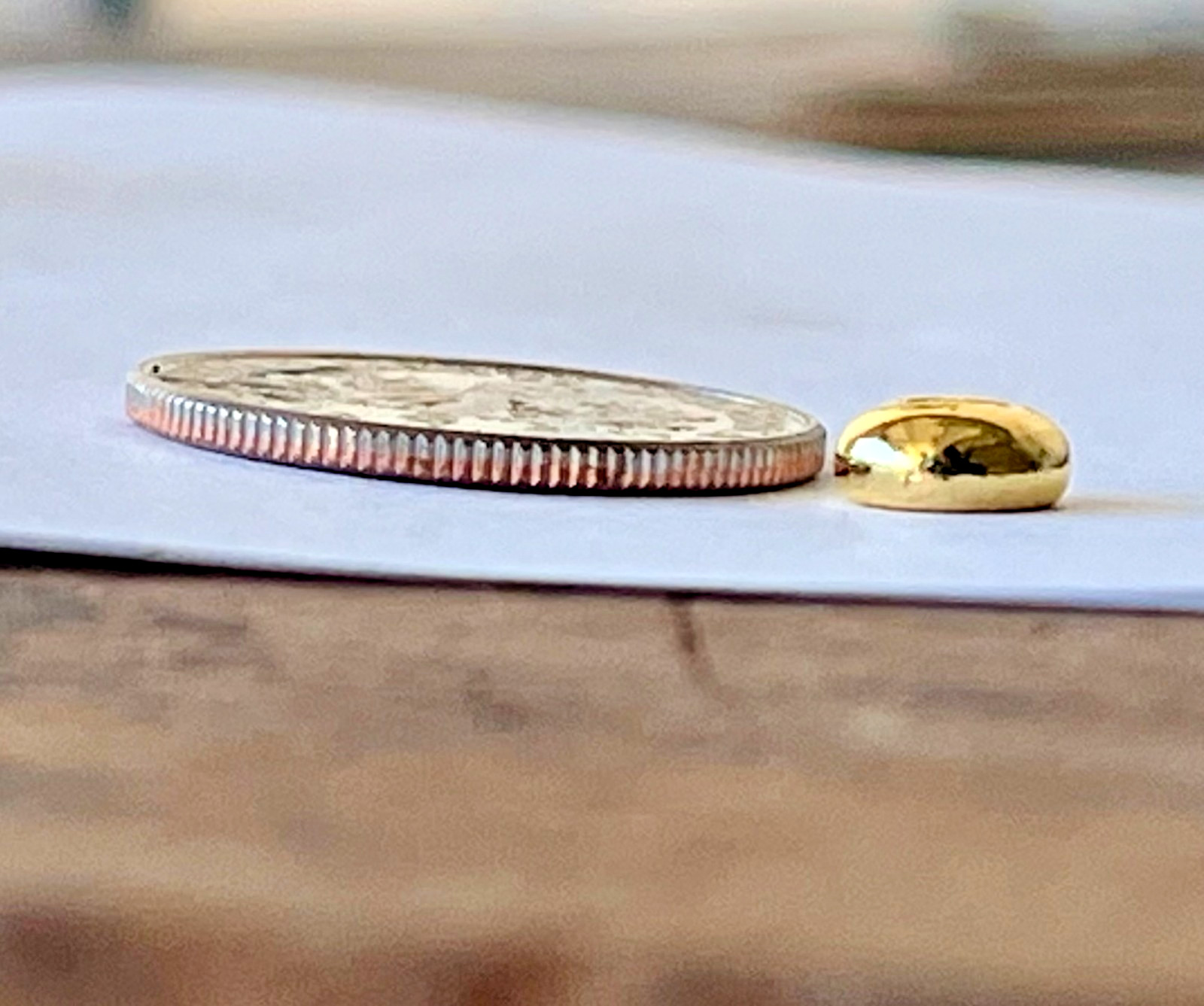 1 gram GOLD bar .9999 hand poured bar + 1g .999 silver bar