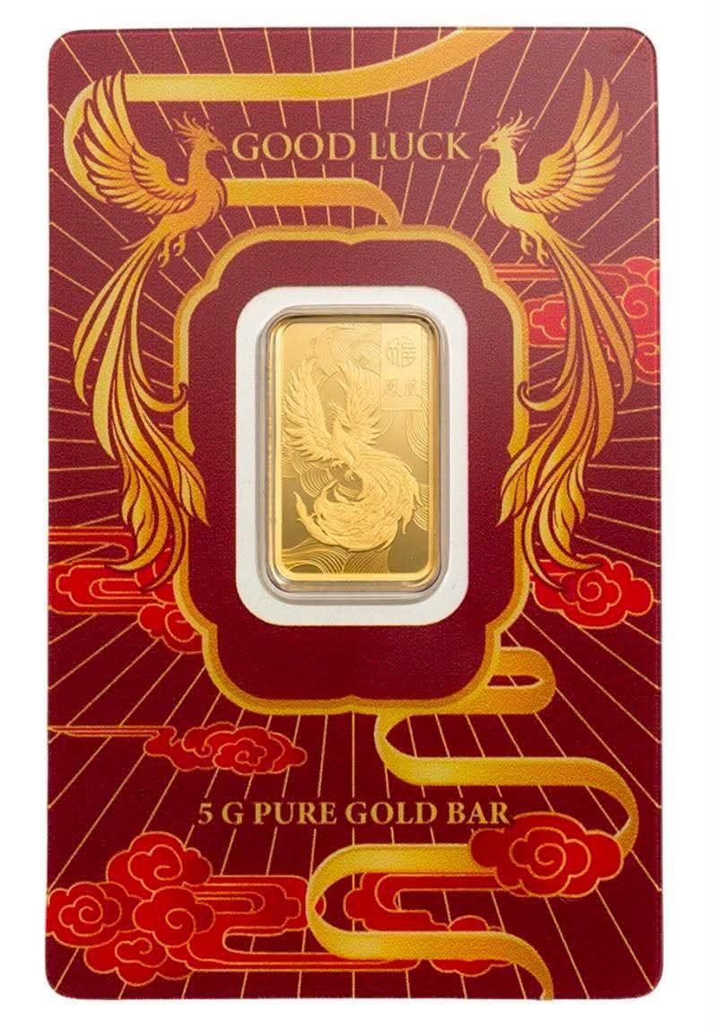 Phoenix 5 Gram Gold – Good Luck Series – PAMP Suisse – BRAND NEW RELEASE!!