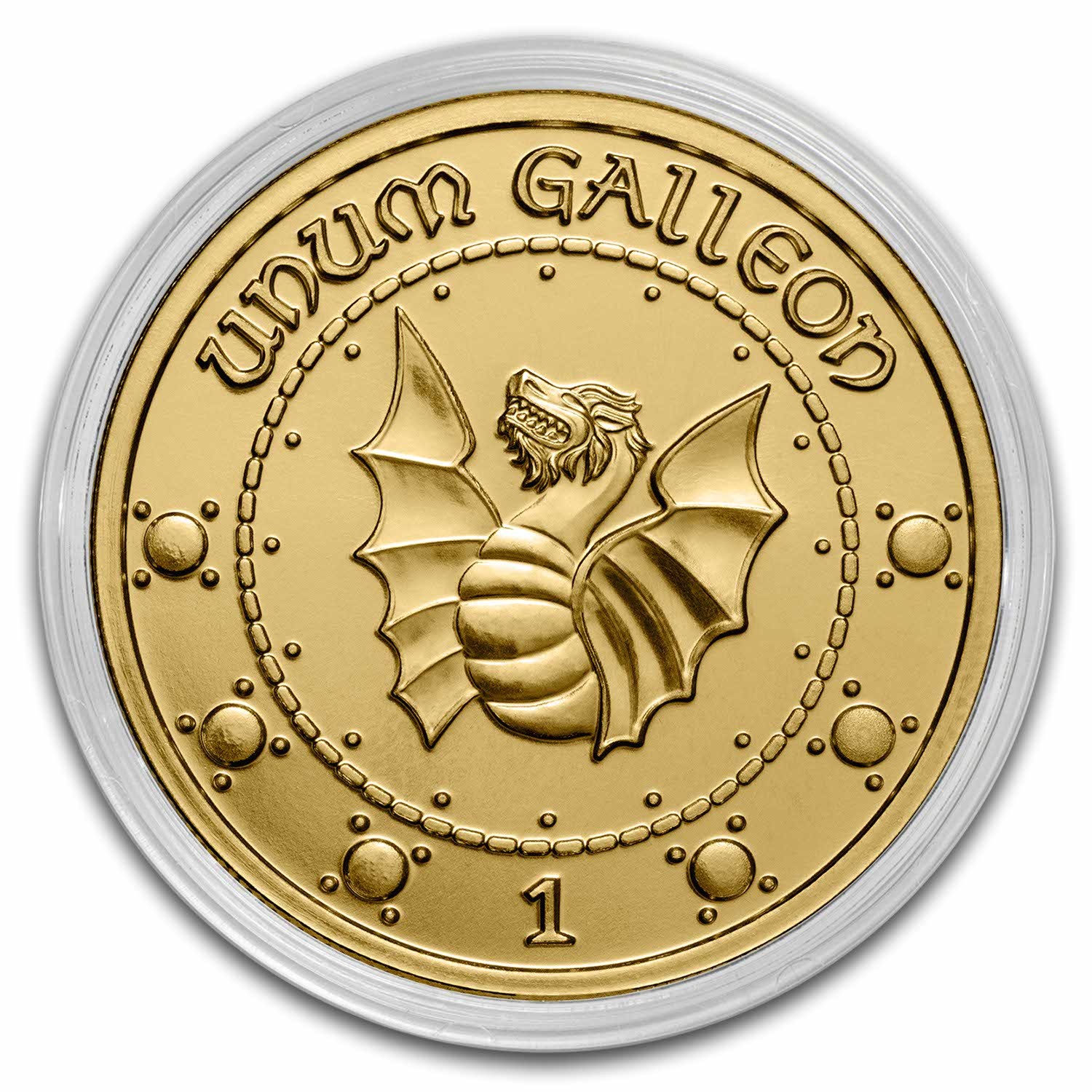 Harry Potter 1 oz Gold Currency: Gringotts Galleon Round