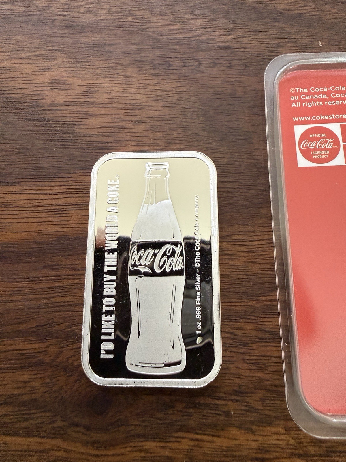 Coca Cola Precious Metal Combo 1/2 Gram Gold In Assay And 1 Oz Silver Matching