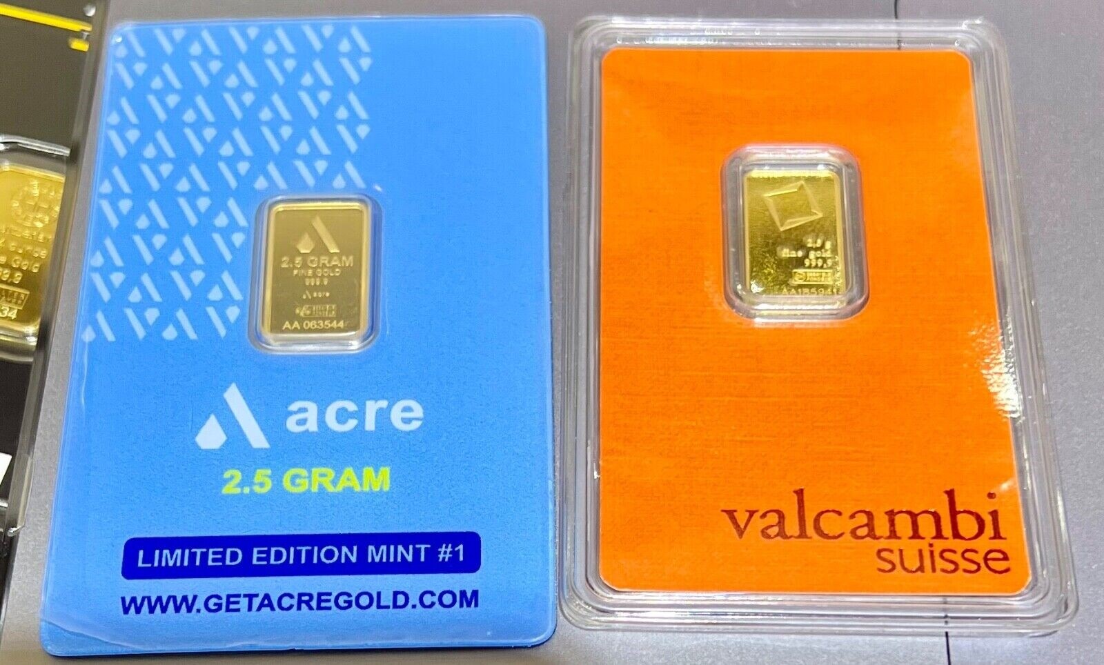 2.5 gram Gold Bar In Assay Random Brand Secondary Market