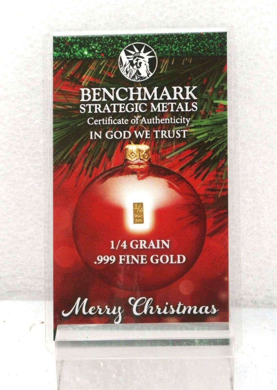 Cool Christmas – 1/60 Gram Pure .999 Fine 24k Gold 3mm X 6mm