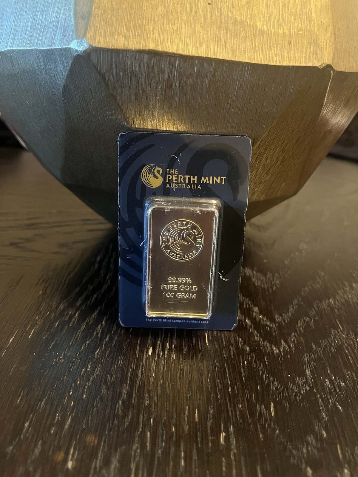 The Perth Mint 100g Gold Bar 99.99% Fine Bullion 100g Precious Metal Content