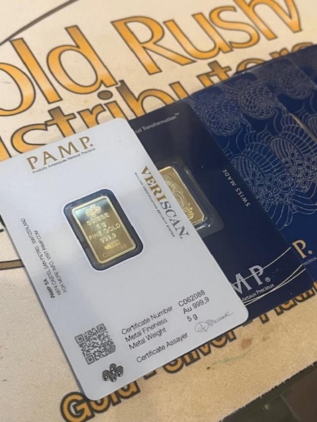 5 gram Gold Bar-PAMP Suisse Lady Fortuna (In Assay)