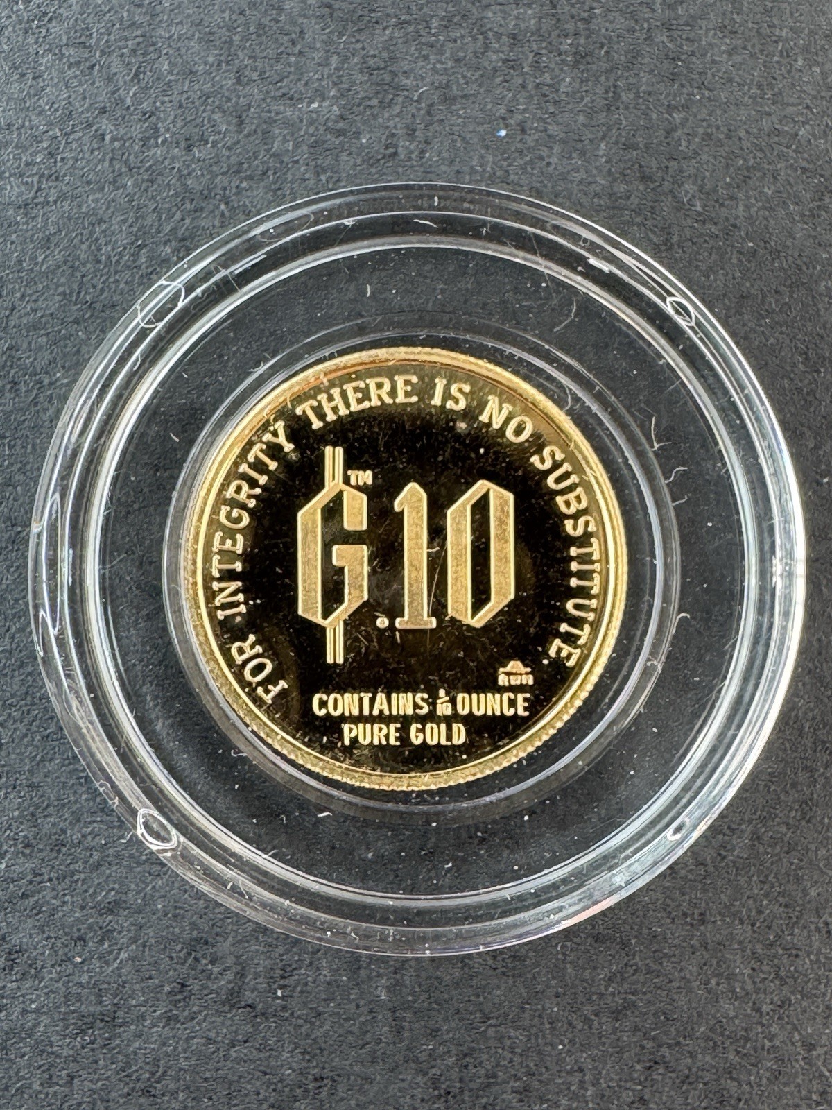 Rare 1980 1/10 oz .999 Gold Proof * Gold Standard Corporation Round * Adam Smith