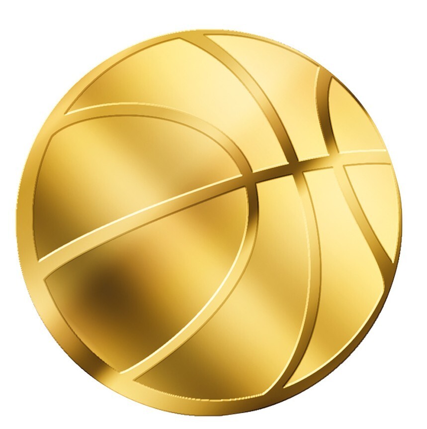 Basketball 1/1000 Oz Gold Coin 3000 Francs Chad
