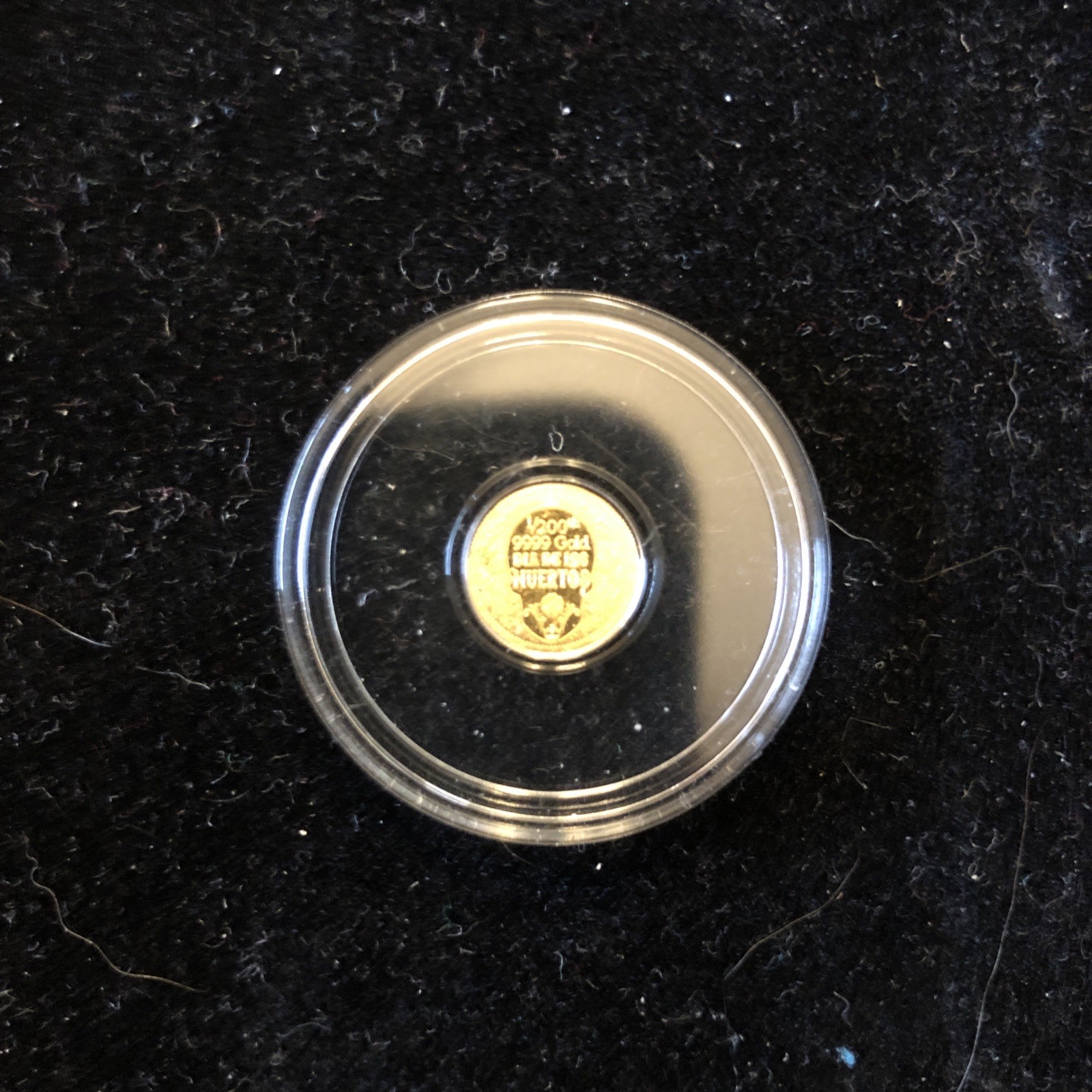 1/200th oz .9999 Fine GOLD Skull Dia De Los Muertos FRACTIONAL GOLD