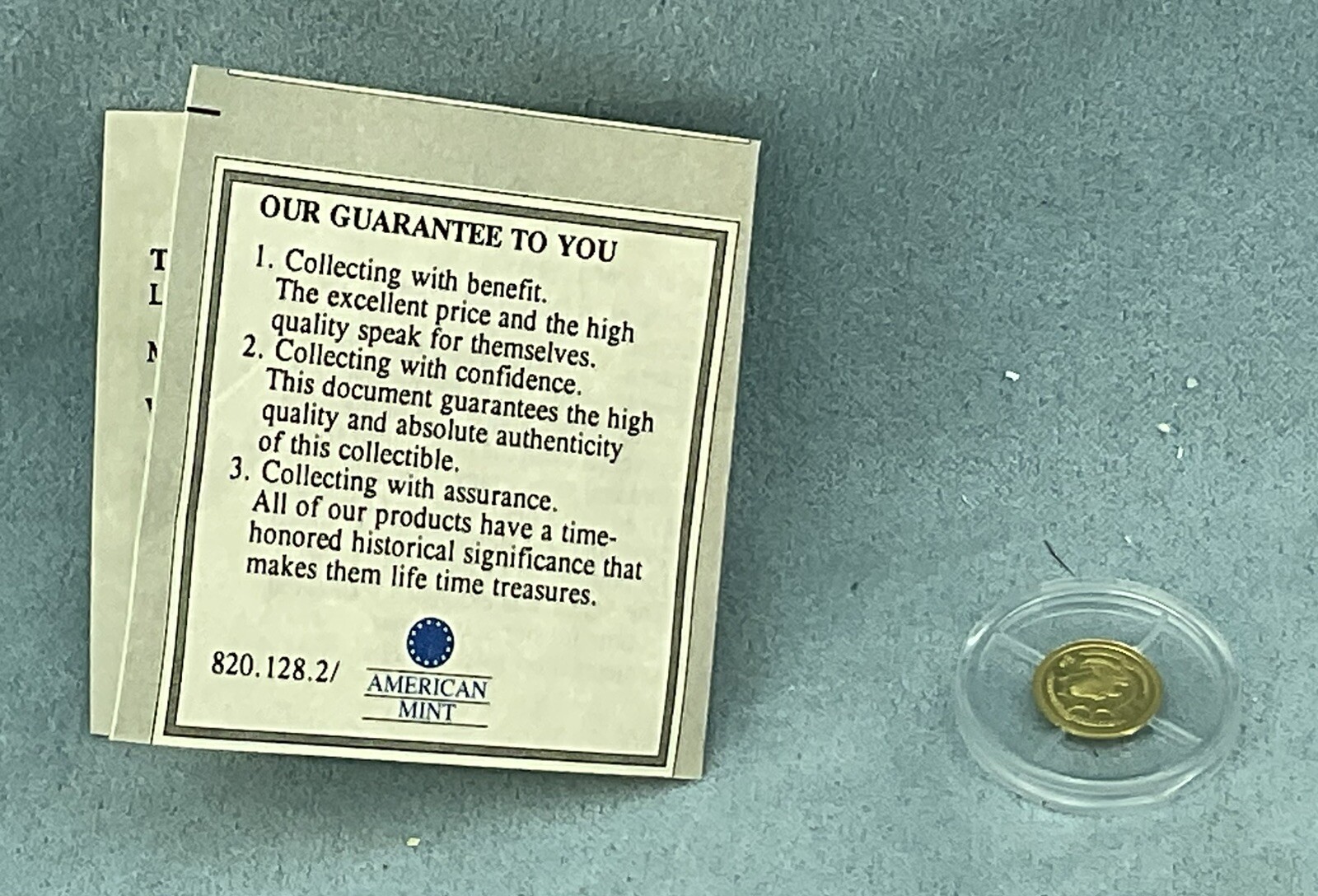 American Mint 0.5 Gram 14K Gold Proof Round Symbols of Freedom-Statue of Liberty