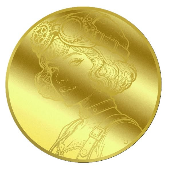 2026 Liberia Steampunk Origin 1/1000oz 9999 Gold Coin in Themed Card