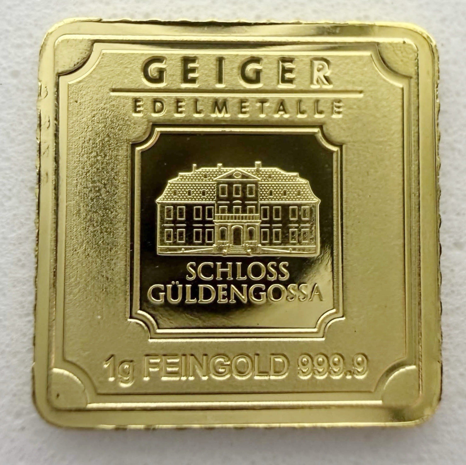 1 Gram Geiger Pure Gold Bar