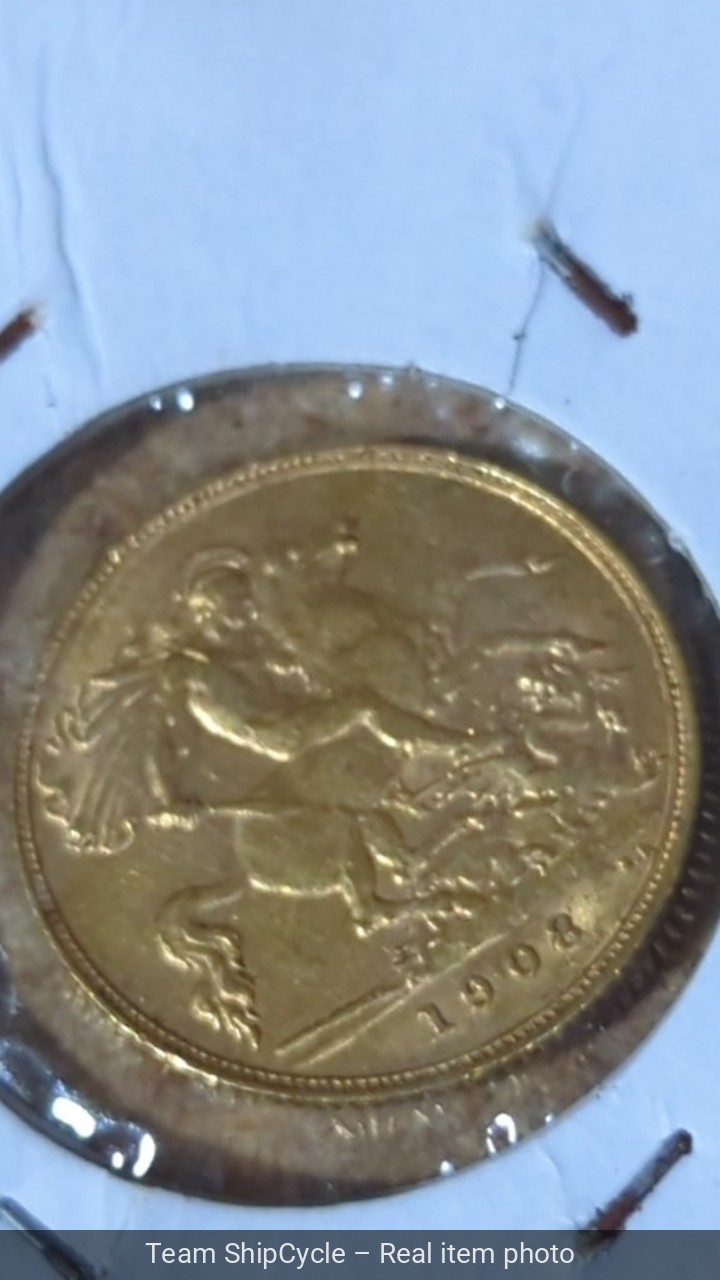 1908 12 sovereign Edward VII G2U