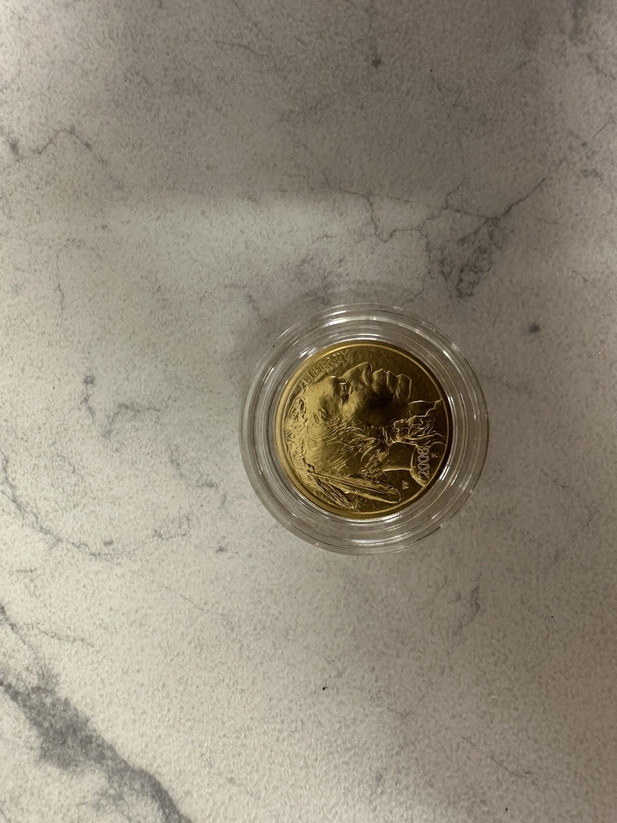 1/4 OUNCE GOLD BUFFALO OPG WITH PAPER SMALL PAPER 2008