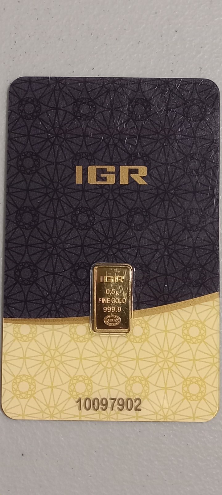 IGR .5 Gram Gold Bar 999.9 Fine #10097902 Istanbul Gold Refinery (1/2 Gram)