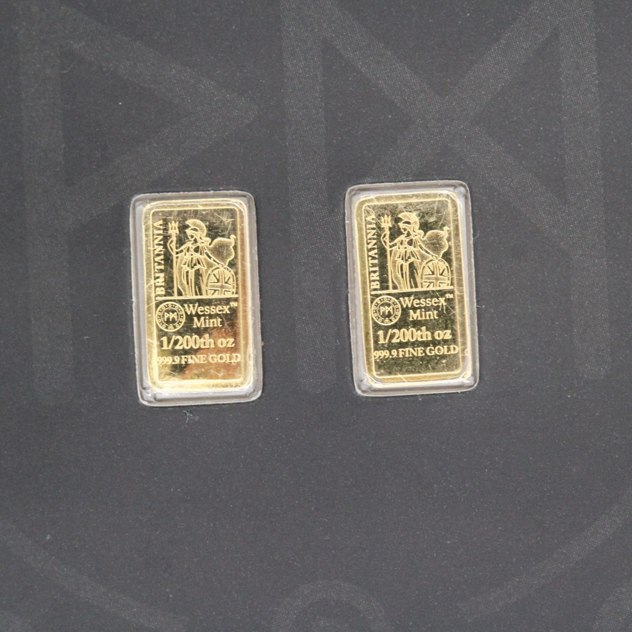 Wessex Mint 2X 1/200 oz 999.9 Fine Gold