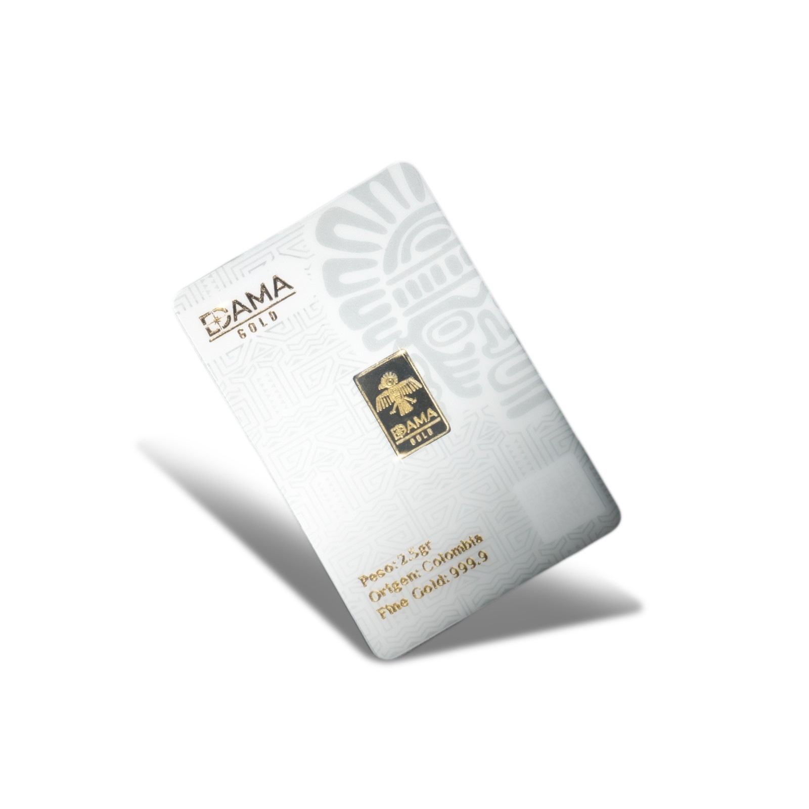 2.5Gram 24K Gold Bar 999 – Colombian Inspired Dama Gold Collectible Bullion Card