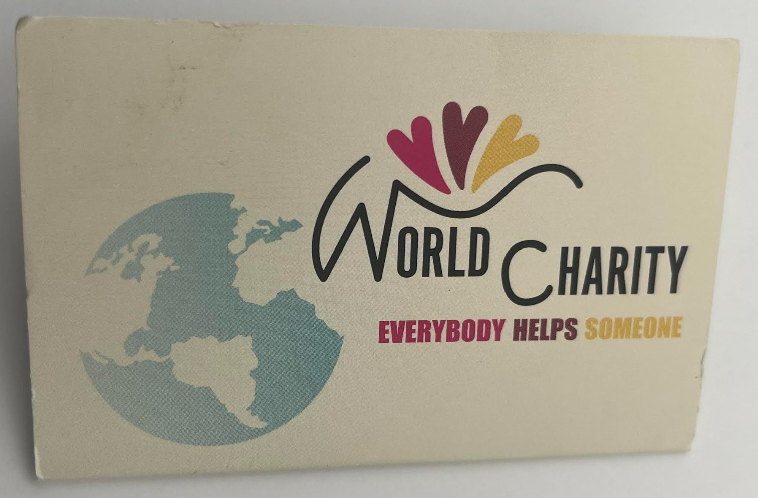 Gold Bar 1/10th gram gold bar World of Charity .999 GOLD .1 Karatbar