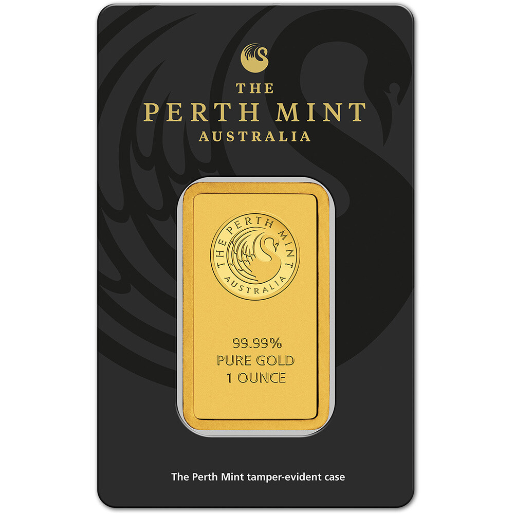 1 oz. Gold Bar – Perth Mint – 99.99 Fine in Assay