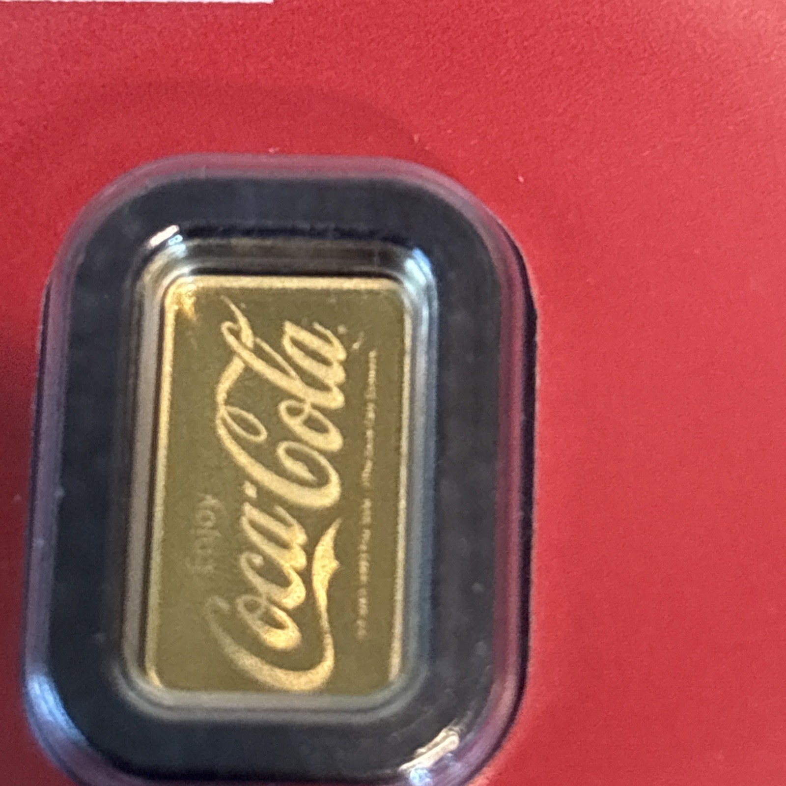 .5 g .9999 Gold Coca-Cola Bar Licensed Collectible