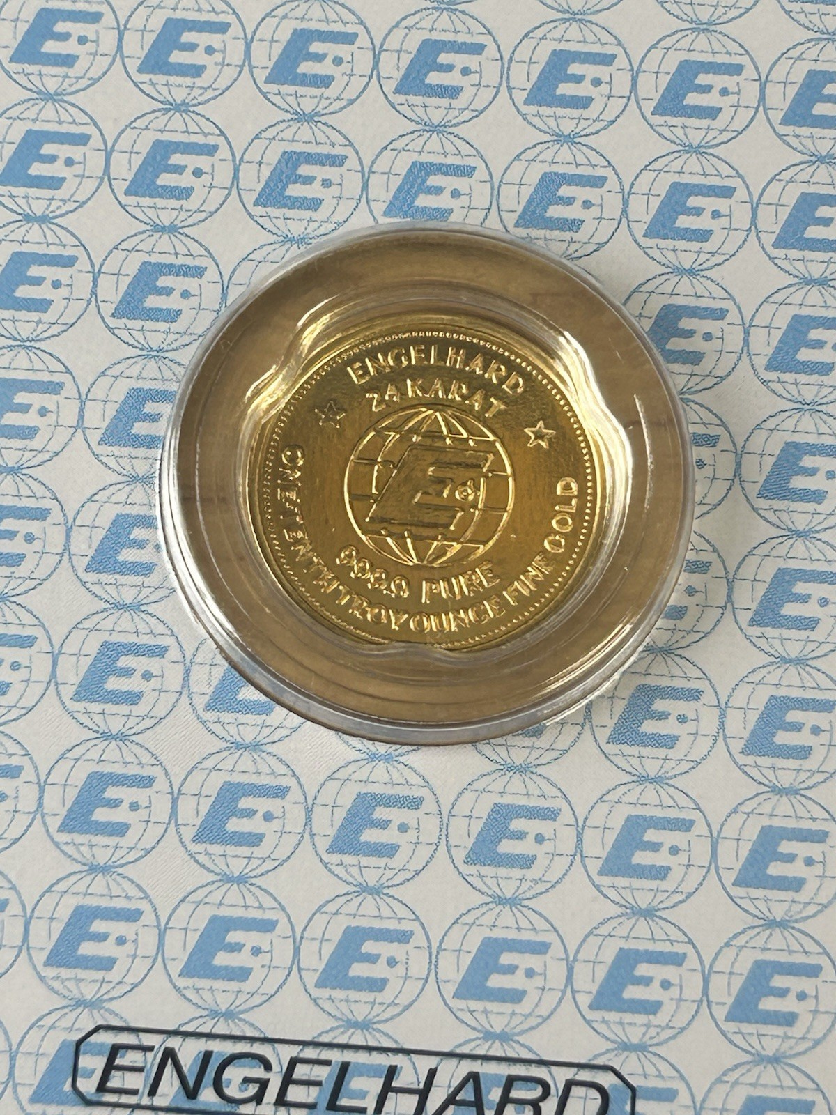2025 Engelhard Gold 1/10 oz. – 999.9 Gold Prospector Round In Assay