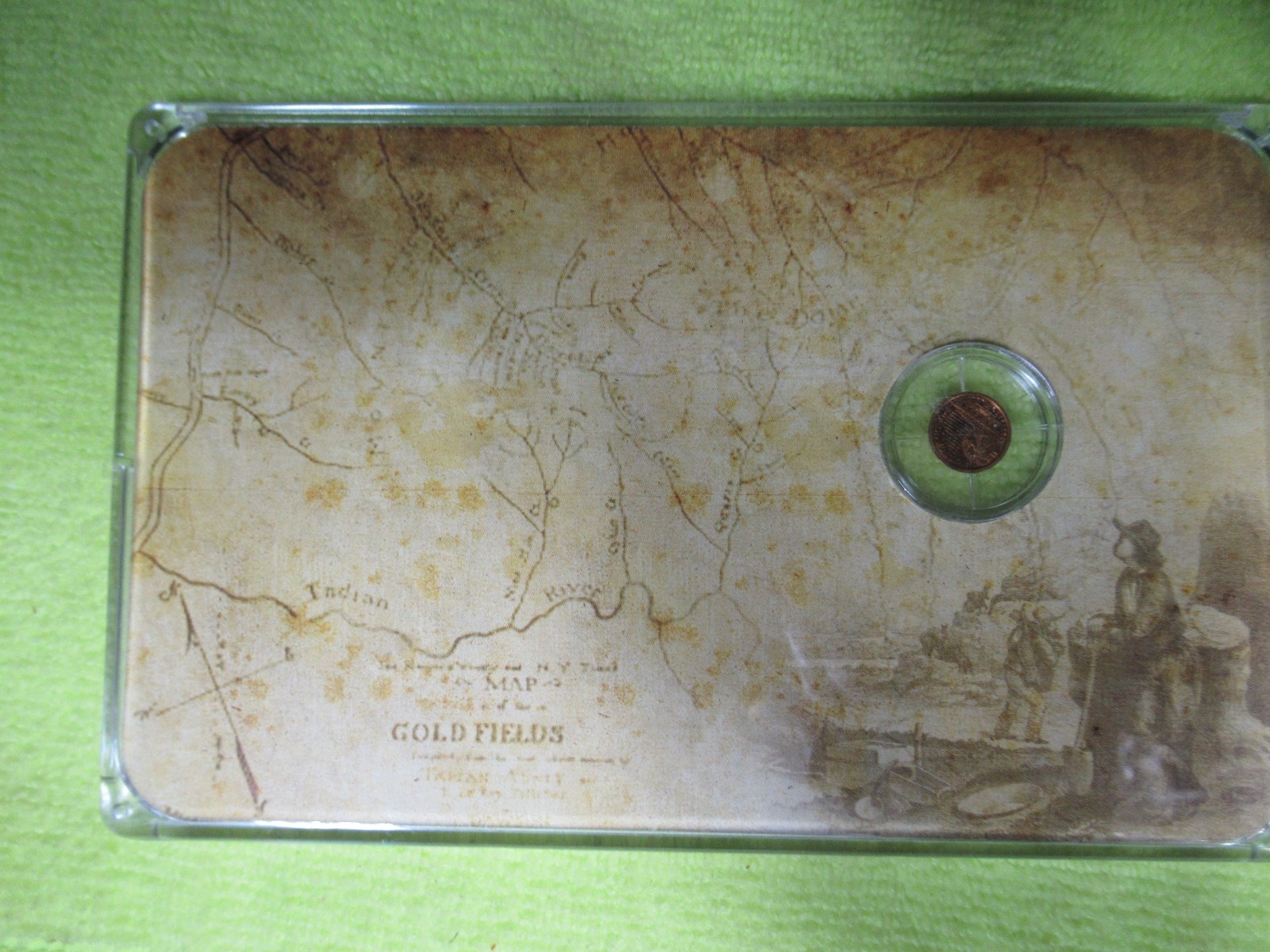 AMERICAN MINT HISTORY OF GOLD FIRST U.S. GOLD COIN- .5 GRAM 14K PROOF COIN