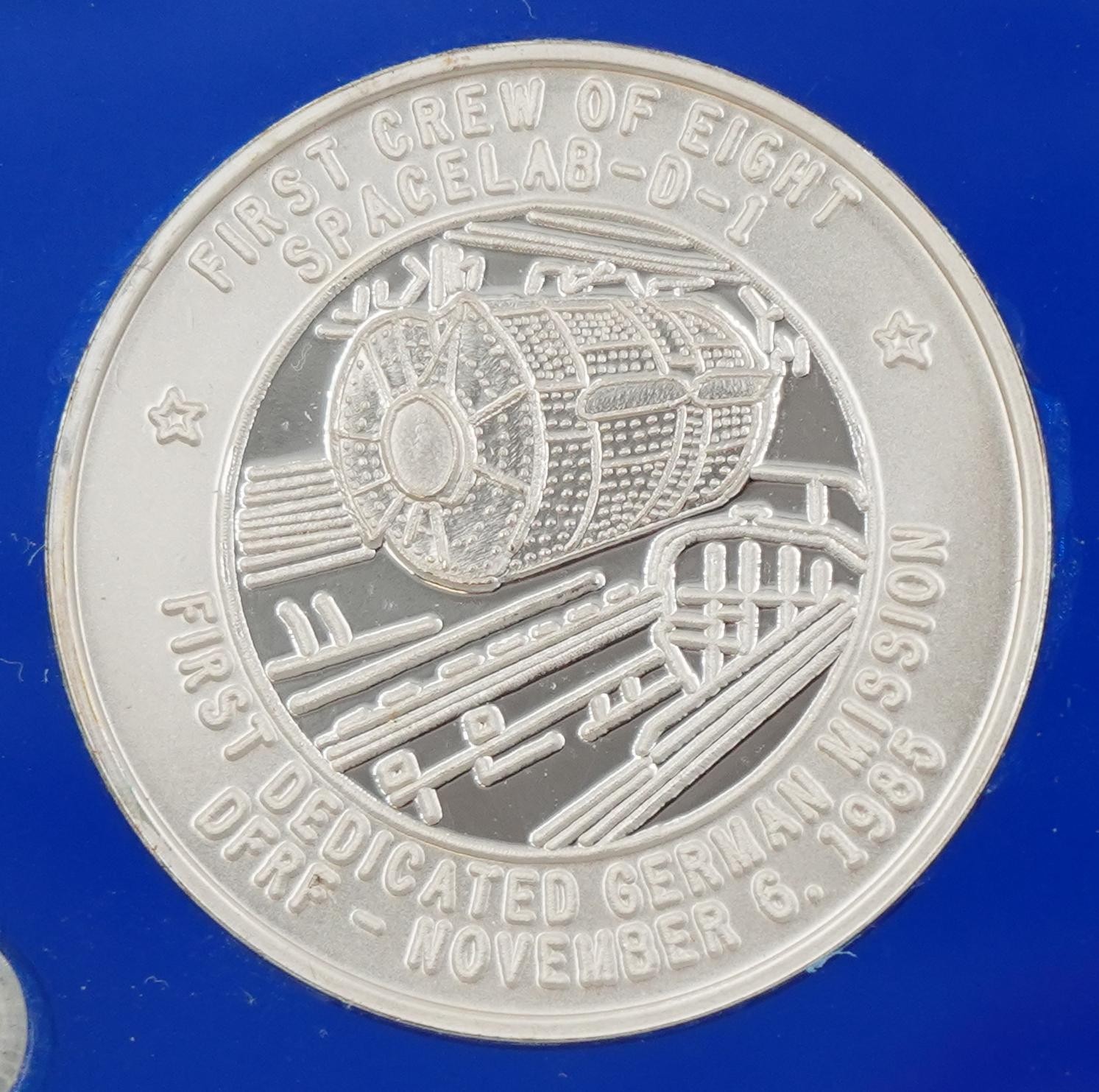 10oz Pure Silver NASA Commemorative Medallion Set Custom Shuttle Display Stand