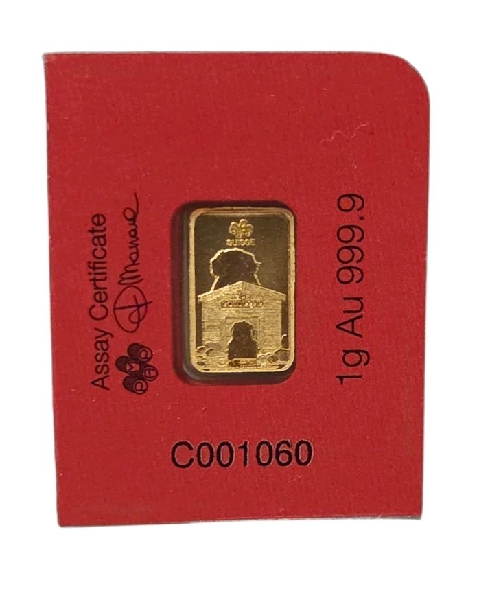 2018 Pamp Lunar Dog Gold Bar – 1g